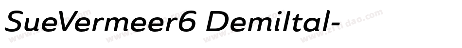 SueVermeer6 DemiItal字体转换